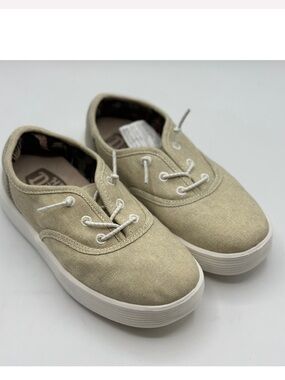 Hey Dude Boys' Conway Youth Craft Linen Boy's Slip On Sneakers Lightweight NWOT